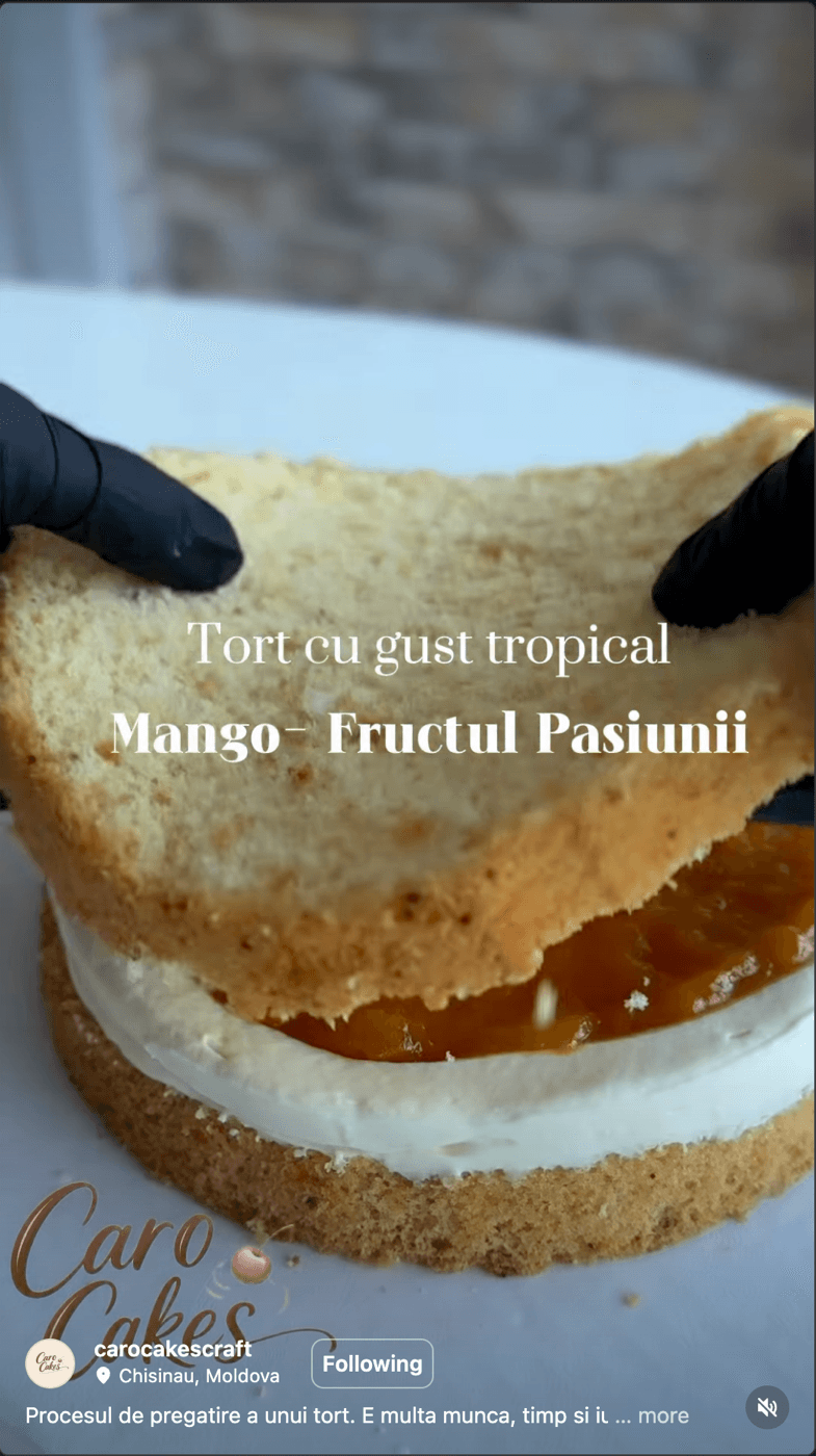 Procesul de pregătire a unui tort personalizat CaroCakes